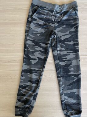 Splendid Camo Jogger Pants Girls Size 10 Gray Black Sweatpants